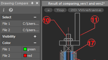 Drawing comparison tool