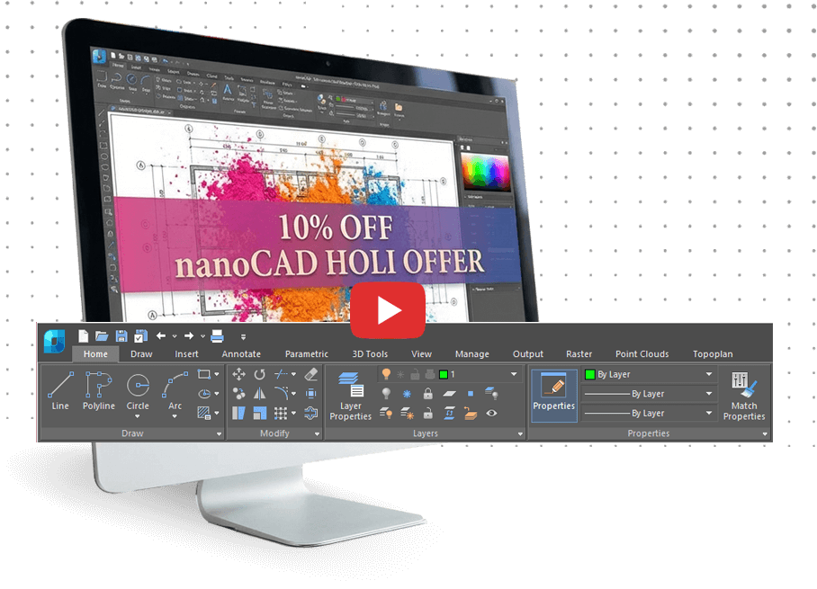 nanoCAD interface nanoCAD interface