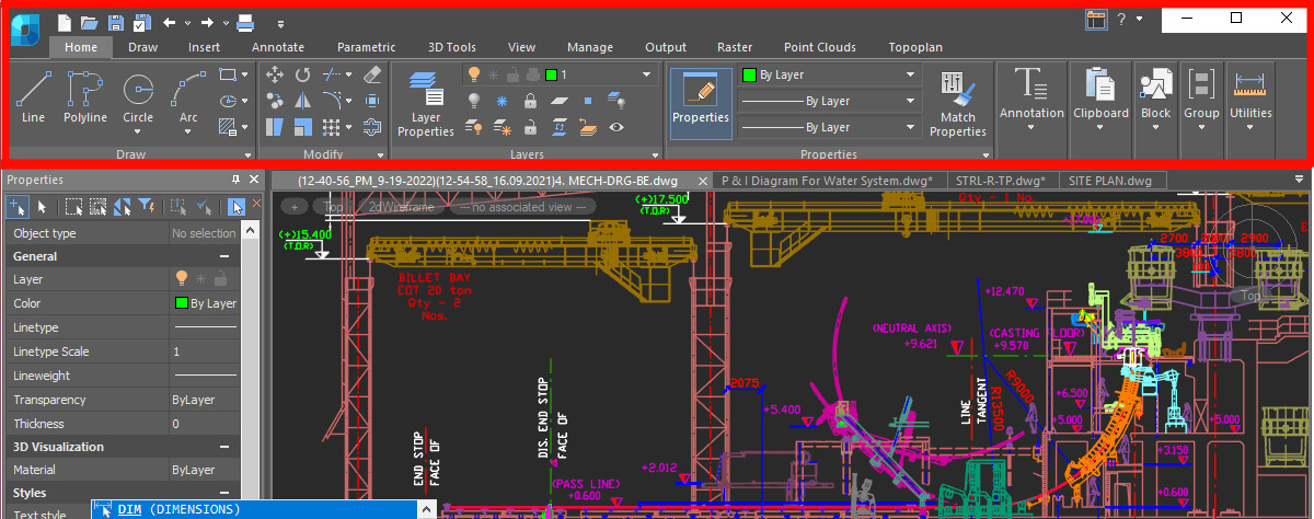 Powerful 2D Drafting Tools